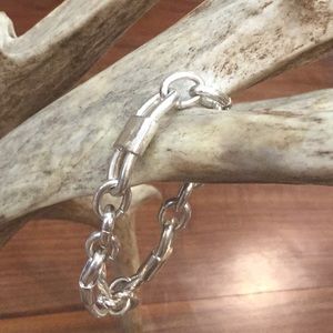 Silver chain bracelet